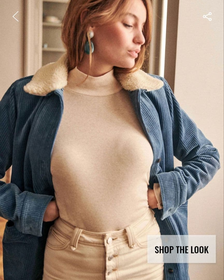 Sezane Will Jacket　セザンヌのコーデュロイジャケットS