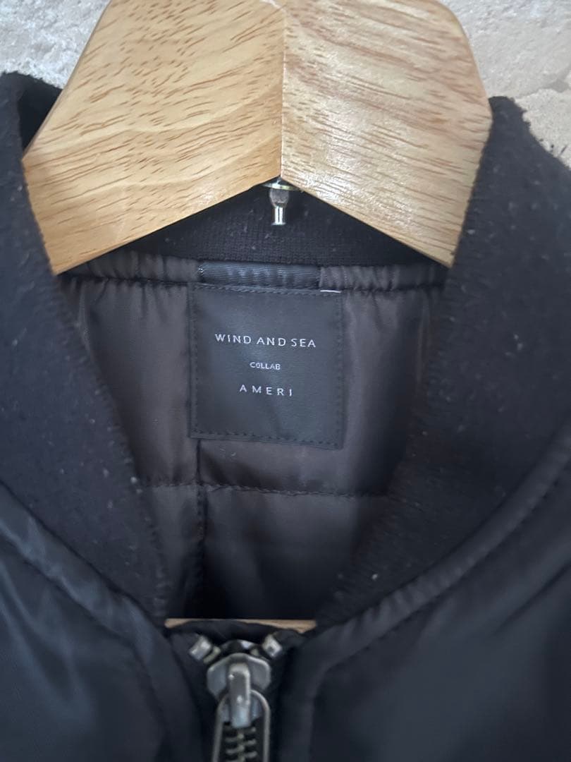 WIND AND SEA AMERI ブラック MA-1ジャケット