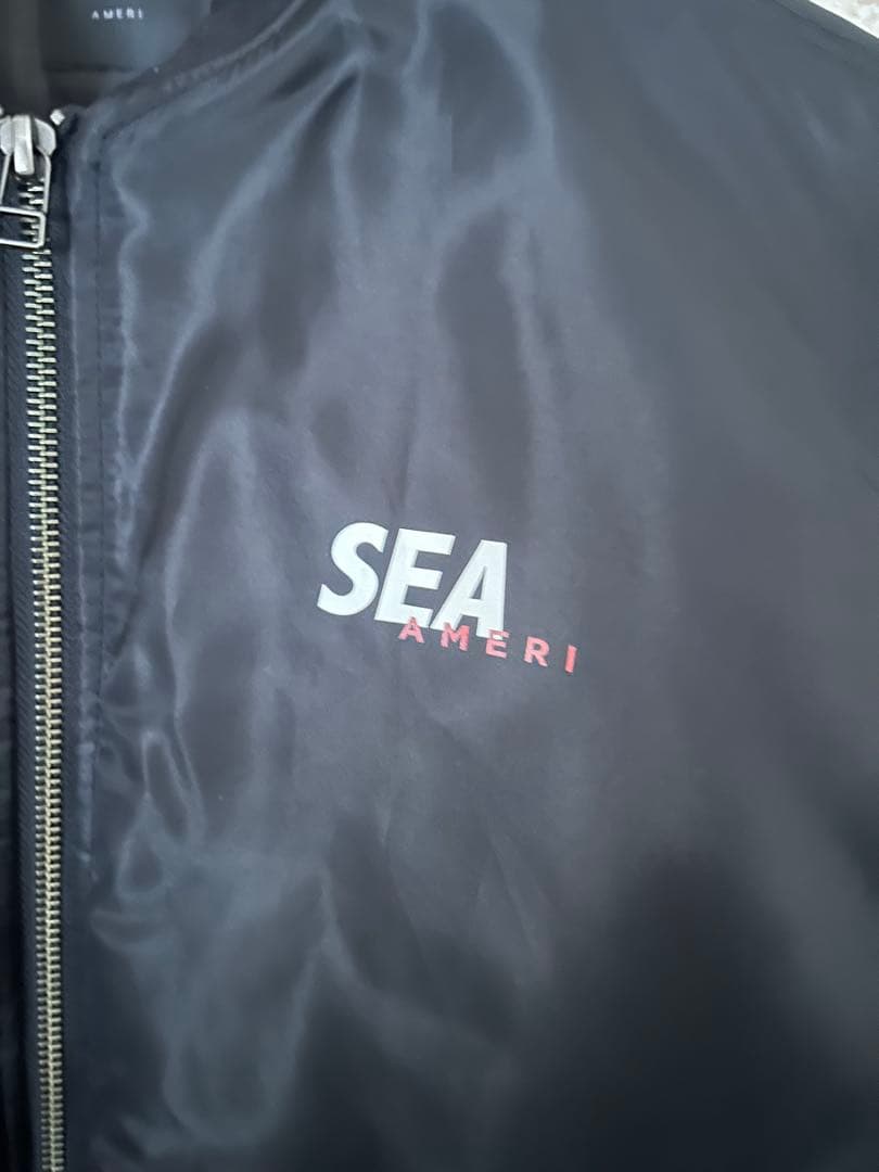 WIND AND SEA AMERI ブラック MA-1ジャケット