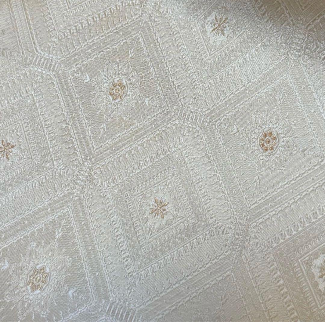 アンティーク　昼夜帯　京袋帯　花唐草