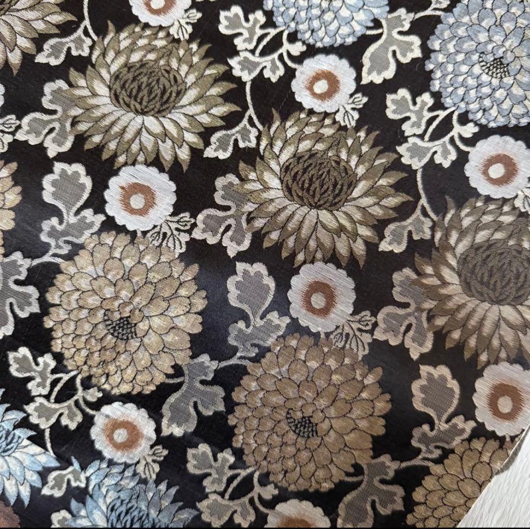 アンティーク　昼夜帯　京袋帯　花唐草