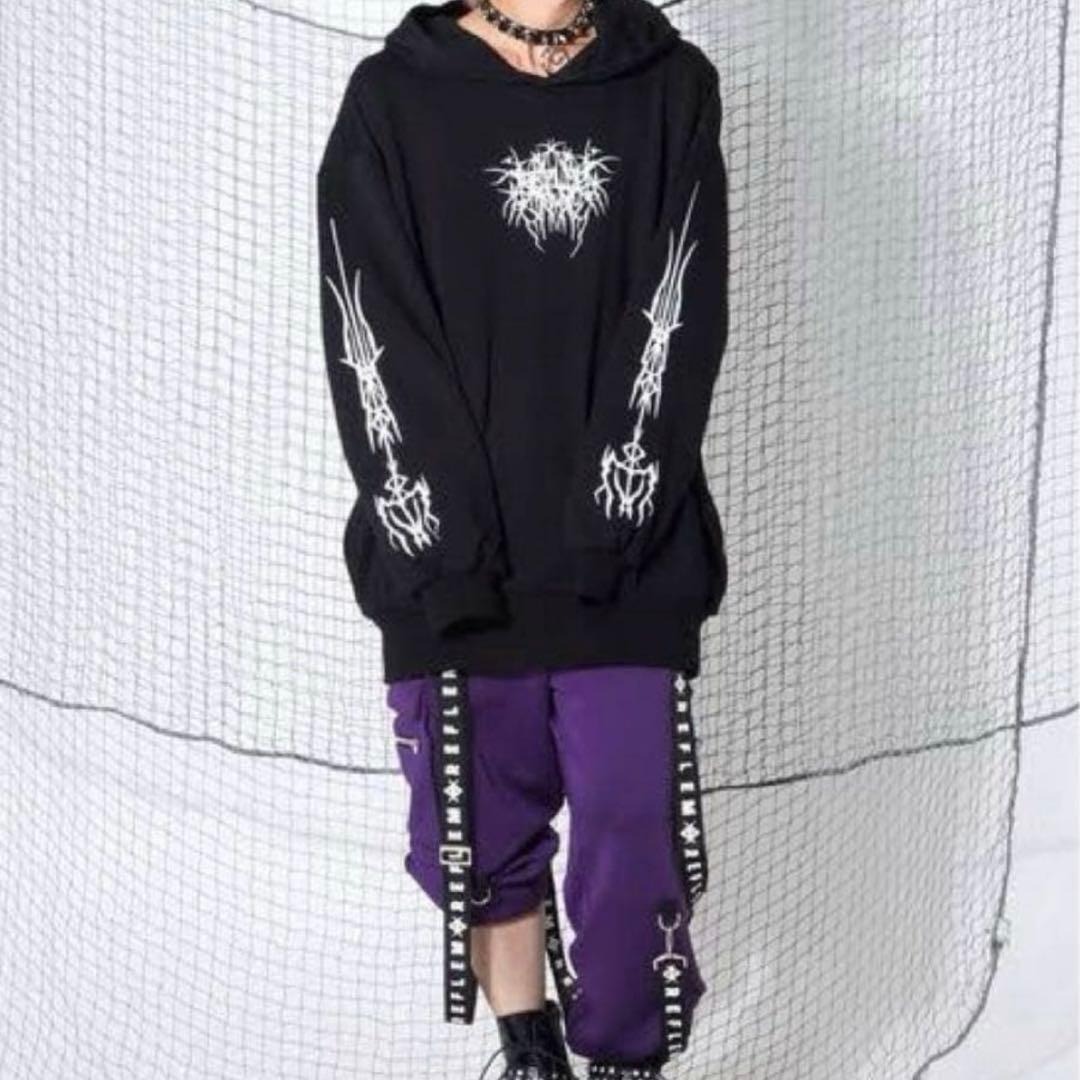 あき　地雷 サブカル REFLEM レフレム ジップ パーカー