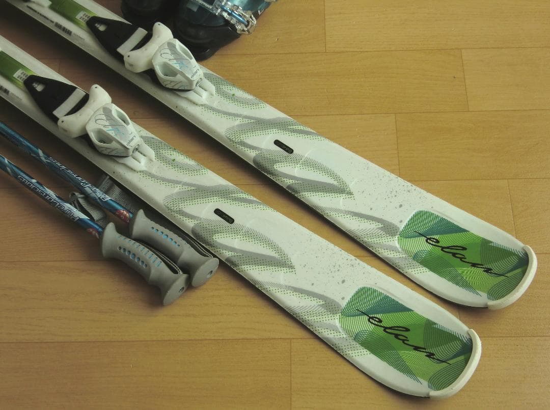 ■■1月限定■送料無料■ELAN■女性用スキーフルセット■板140靴23.5■■