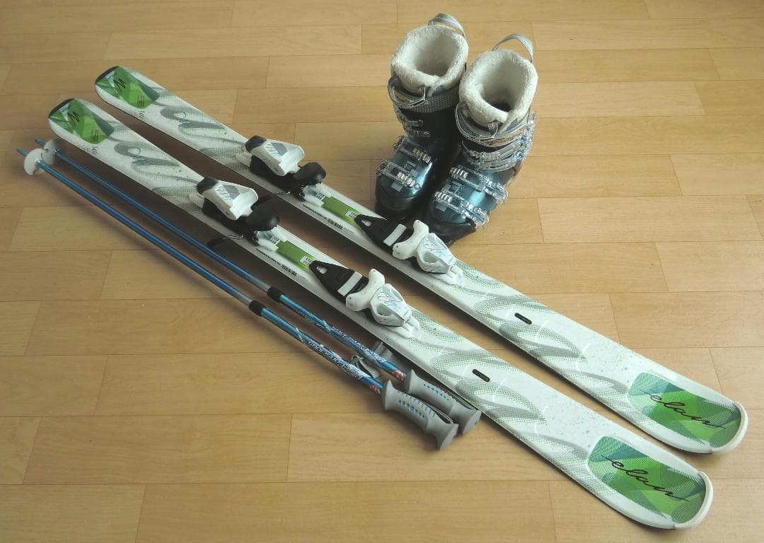 ■■1月限定■送料無料■ELAN■女性用スキーフルセット■板140靴23.5■■