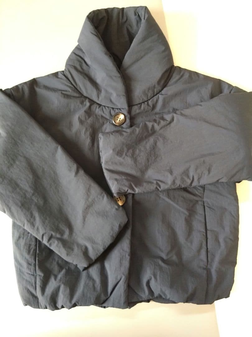 RATAさん作品　ネイビー ボタン付き 中綿入りアウター