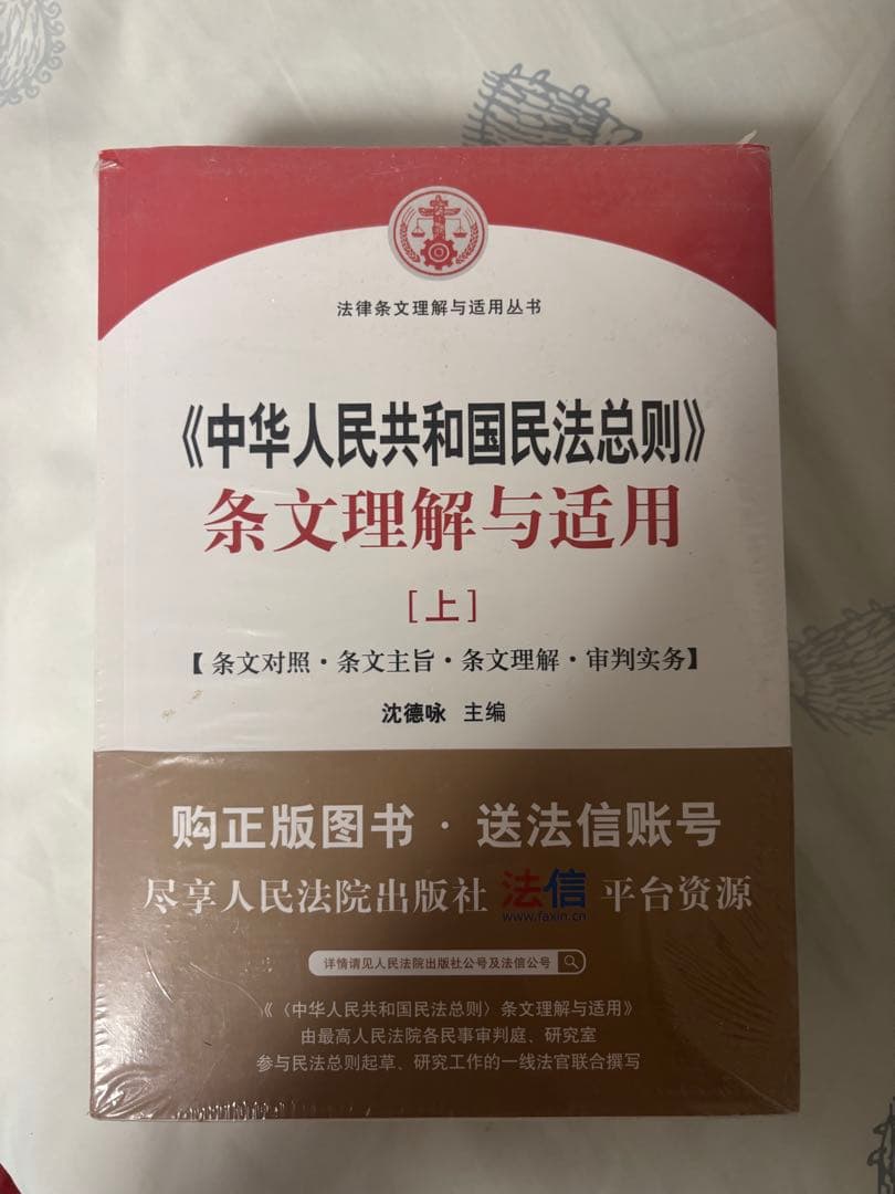 中華人民共和国民法総則 条文理解与適用
