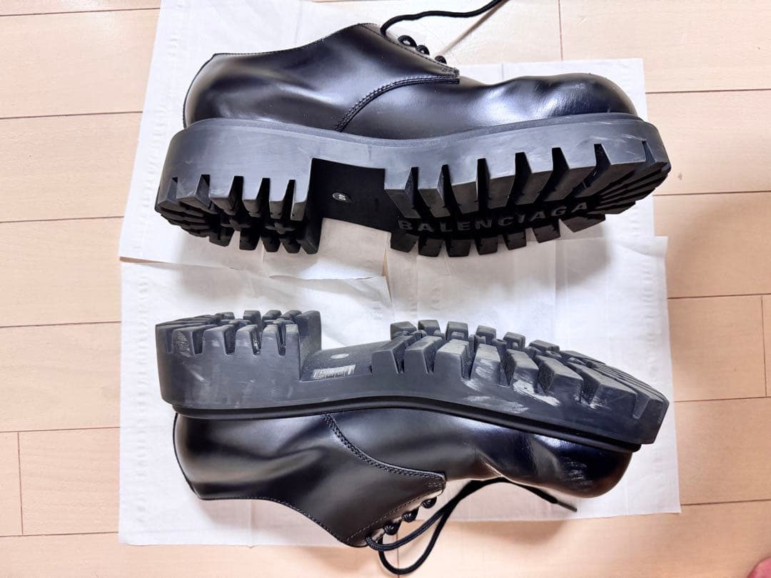 バレンシアガ　BALENCIAGA サージェント ダービー シューズ　厚底