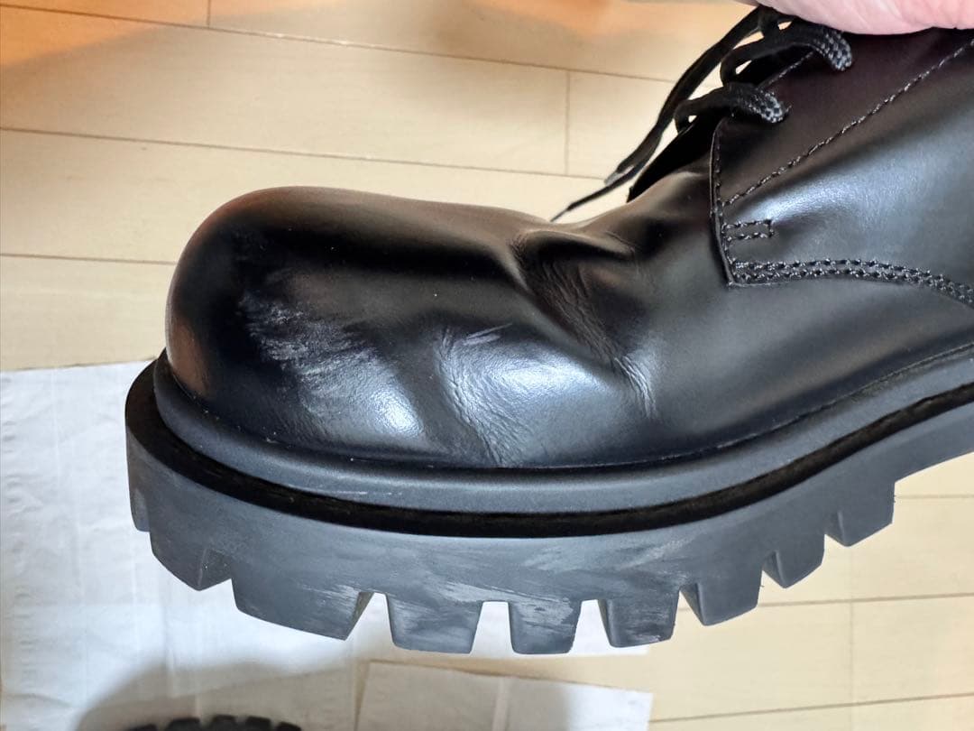 バレンシアガ　BALENCIAGA サージェント ダービー シューズ　厚底