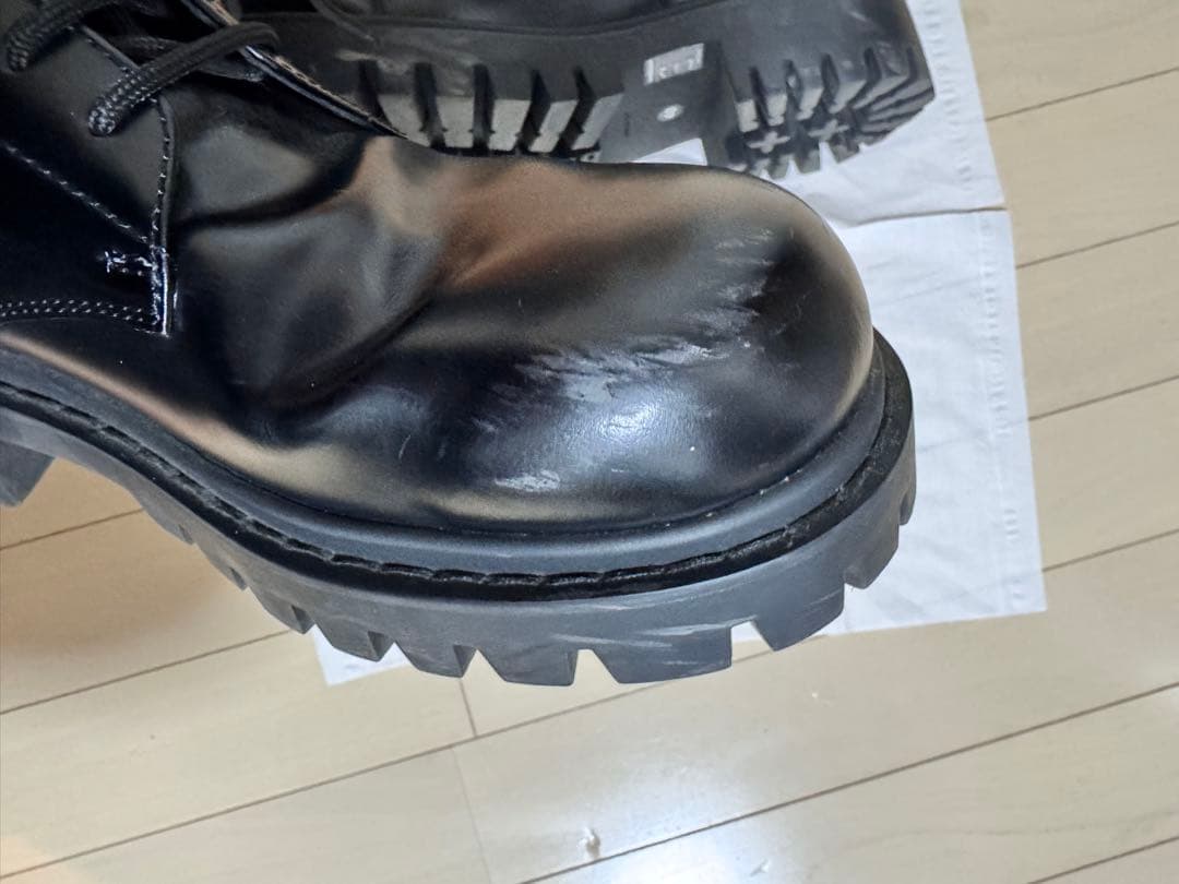 バレンシアガ　BALENCIAGA サージェント ダービー シューズ　厚底