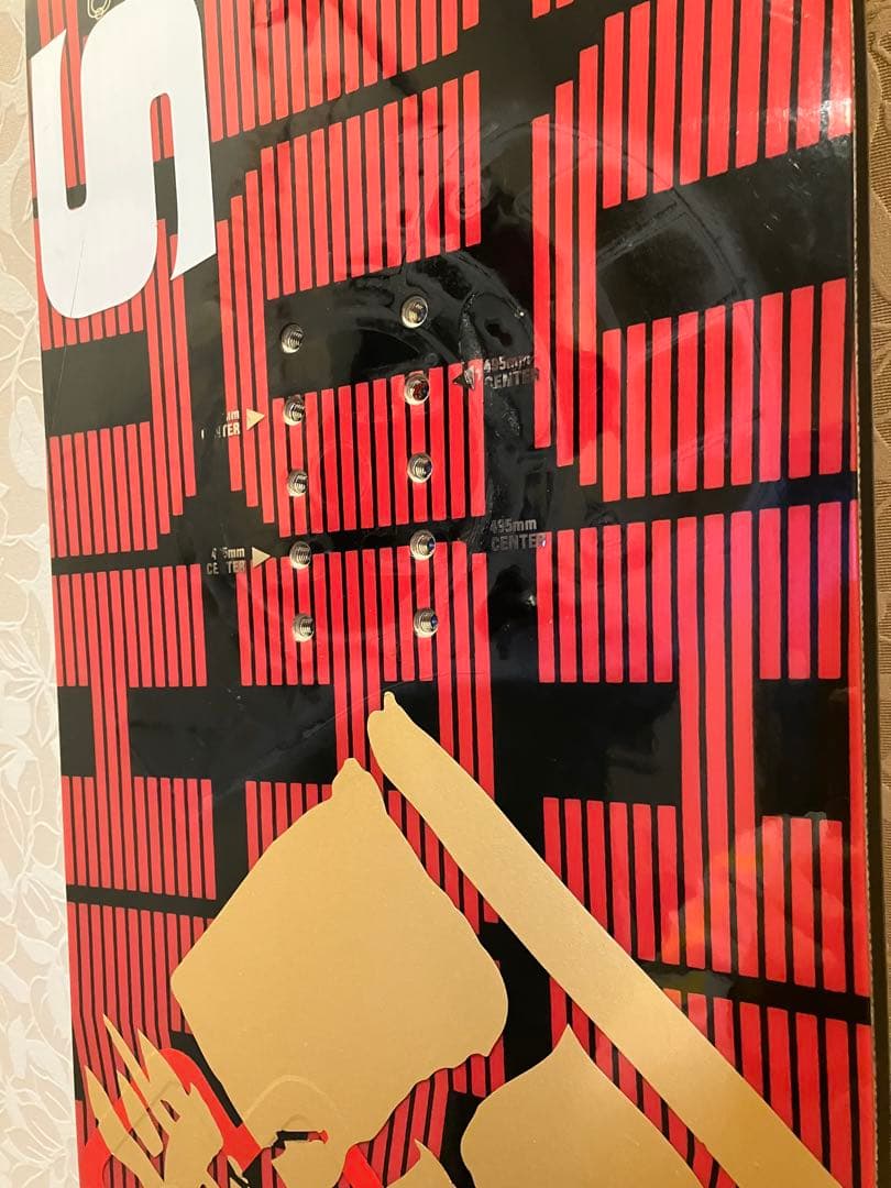 値下げ　スノーボード 153cm savander 赤黒デザイン