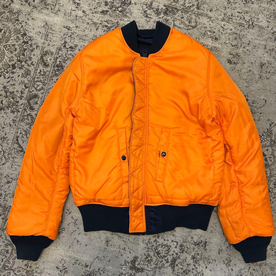 【美品】アルファ ALPHA MA-1 フライトジャケット ネイビー Lサイズ