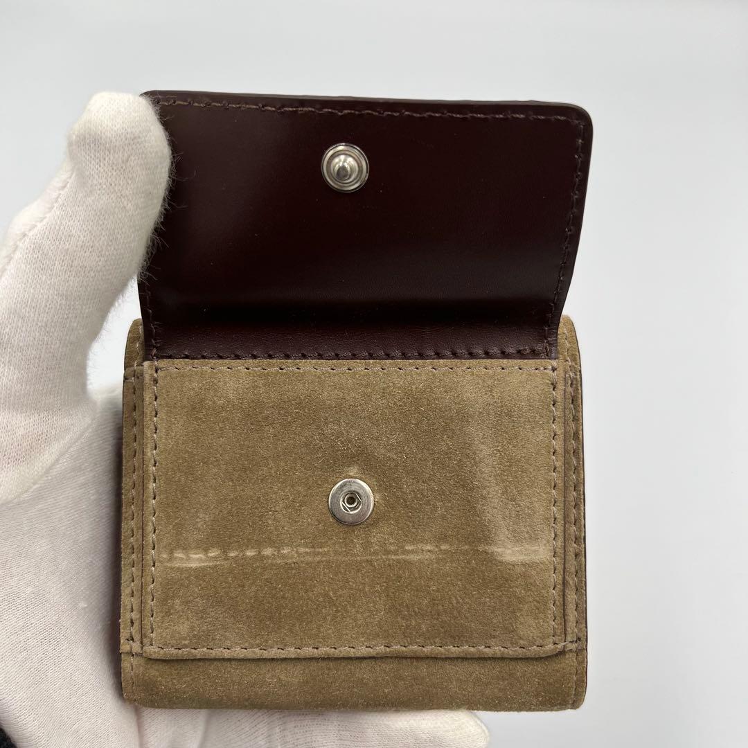 ✨美品✨レアデザイン✨A.P.C.　スエードコンパクトウォレット　三つ折り財布
