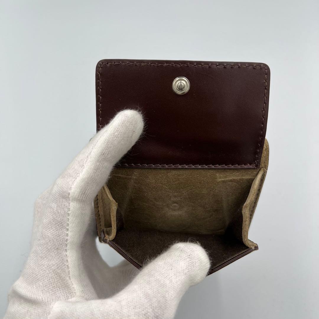 ✨美品✨レアデザイン✨A.P.C.　スエードコンパクトウォレット　三つ折り財布