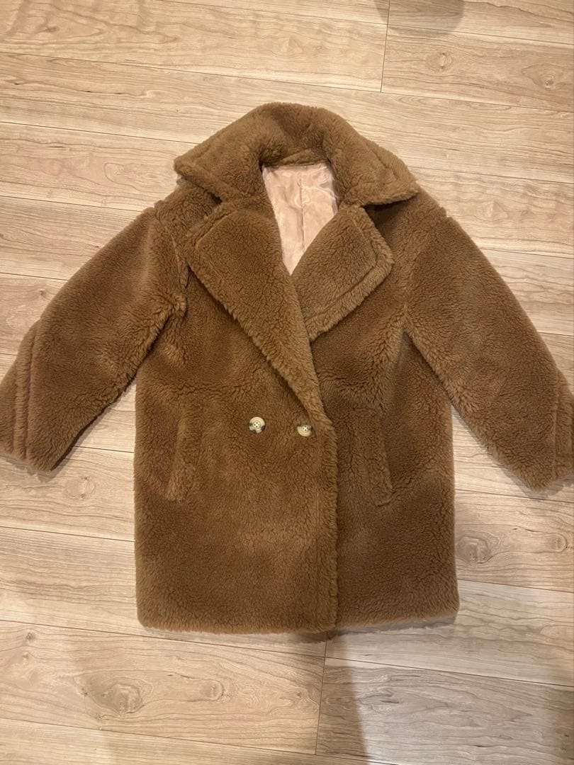 テディベアコート　ブラウン　S