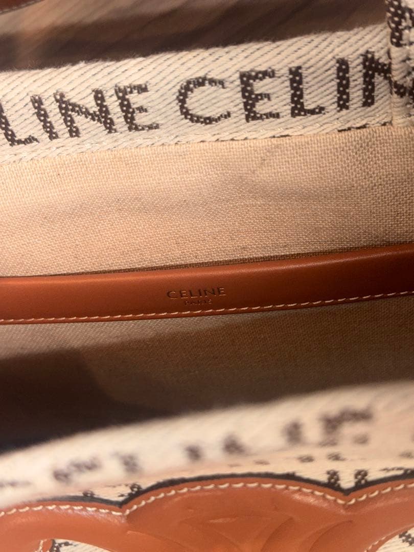 CELINE / スモールカバタイス トートバッグ トリオンフ ロゴ