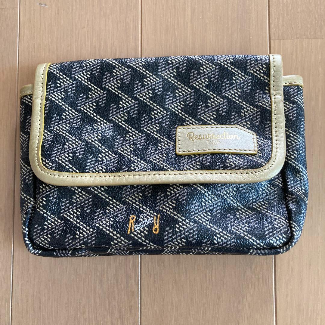 resurrection レザレクション　ウエストポーチ　ブラック