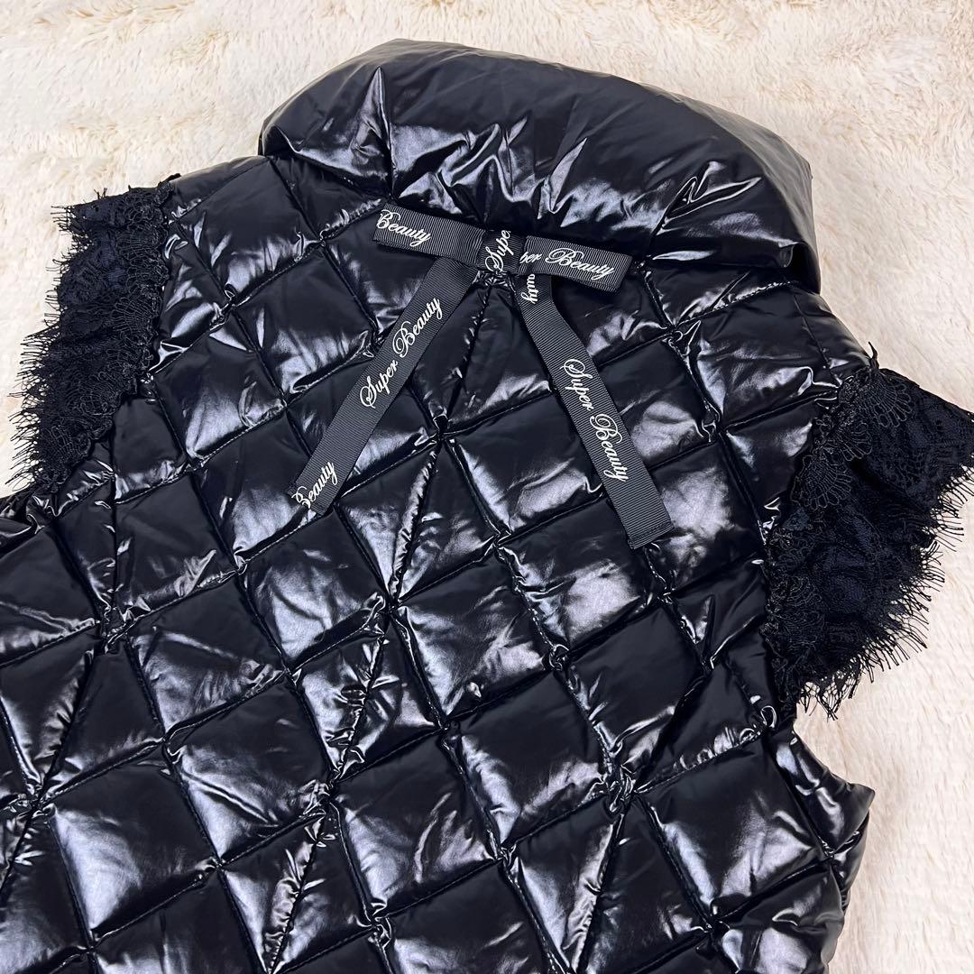 『未使用品』Super Beauty ロングダウン　コート　ボア　サイズ40 M