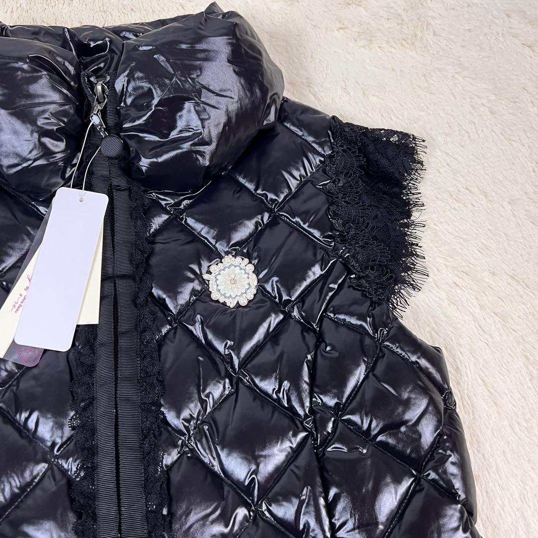 『未使用品』Super Beauty ロングダウン　コート　ボア　サイズ40 M