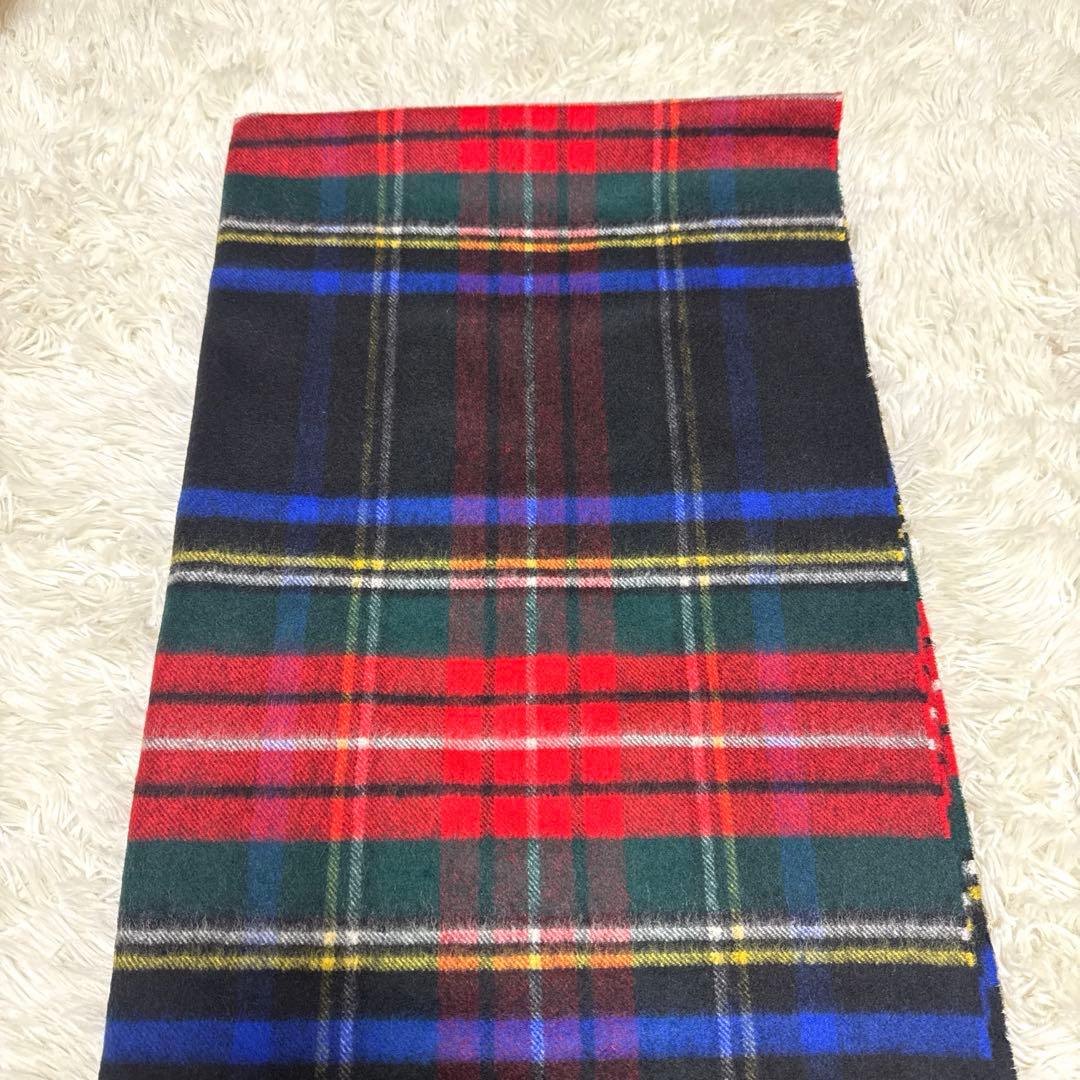 美品　ジョンストンズオブエルガン　マフラー ストール　カシミヤ100% 大判