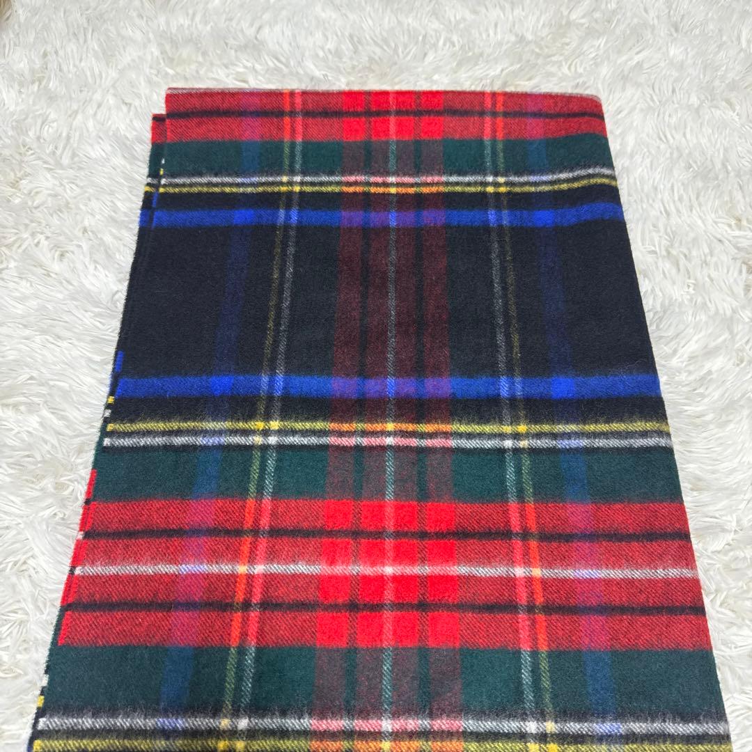 美品　ジョンストンズオブエルガン　マフラー ストール　カシミヤ100% 大判