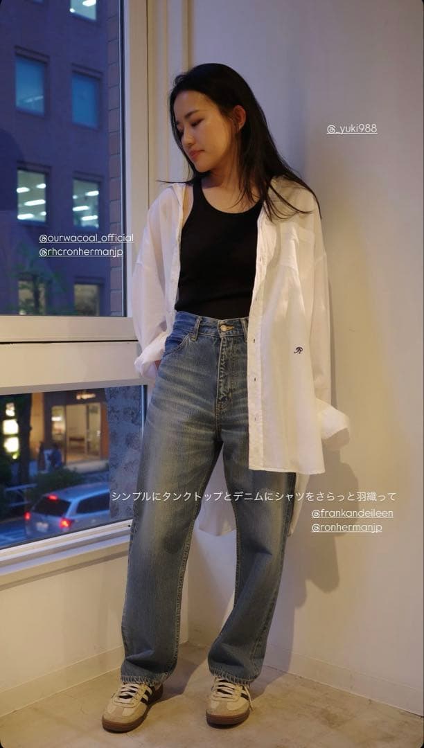 RHC別注OUR WACOAL カップイン アメリカンスリーブ タンクトップ黒