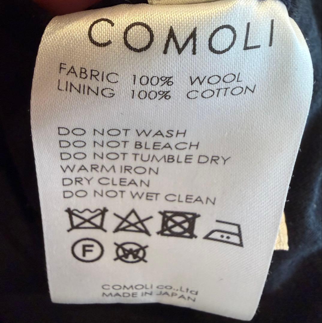 comoli ウール　ショールカラーコート　サイズ2