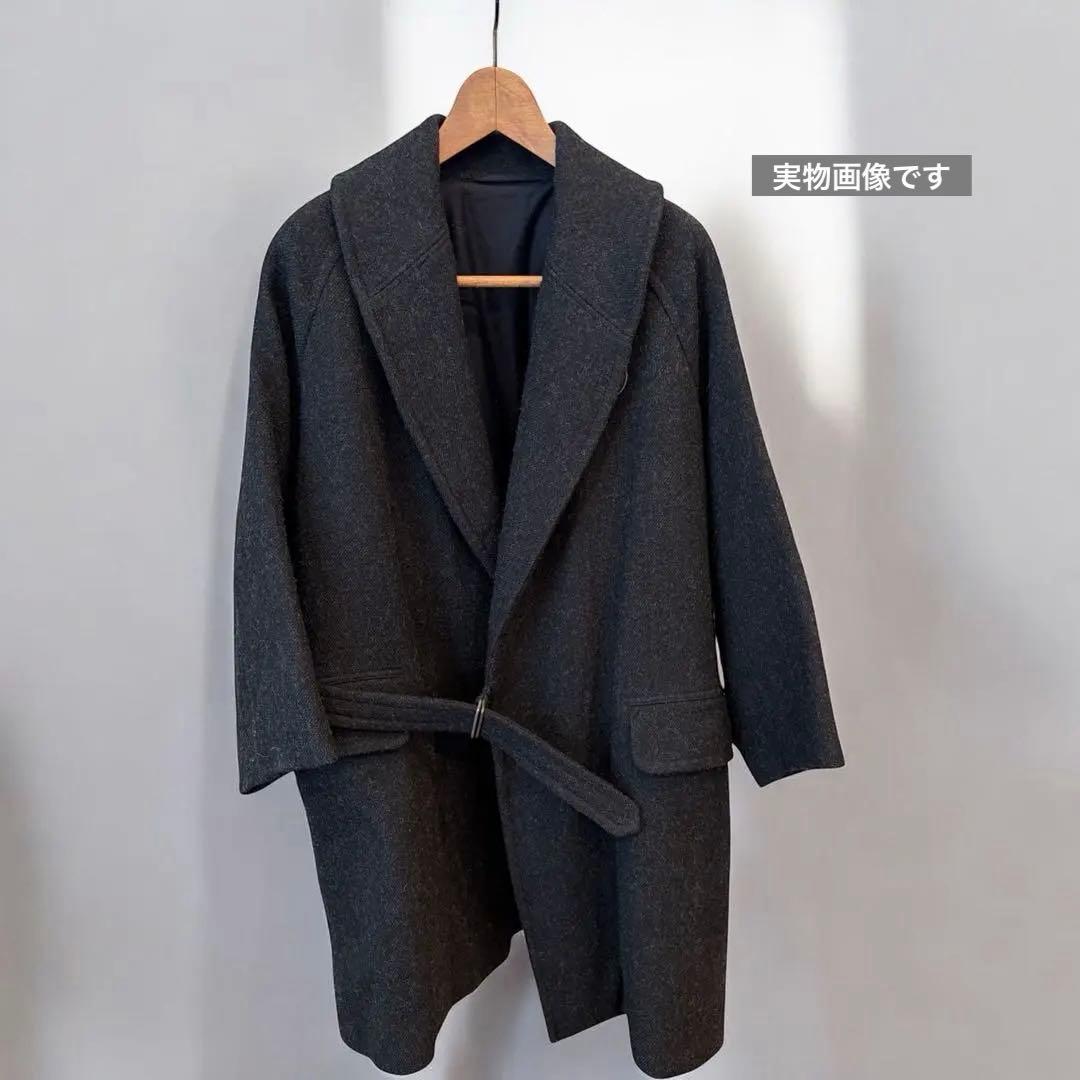 comoli ウール　ショールカラーコート　サイズ2