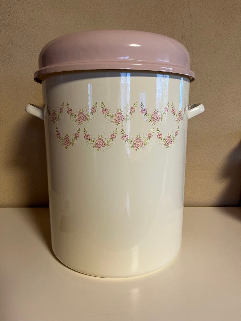 イマン　ホーロー　トラッシュ缶