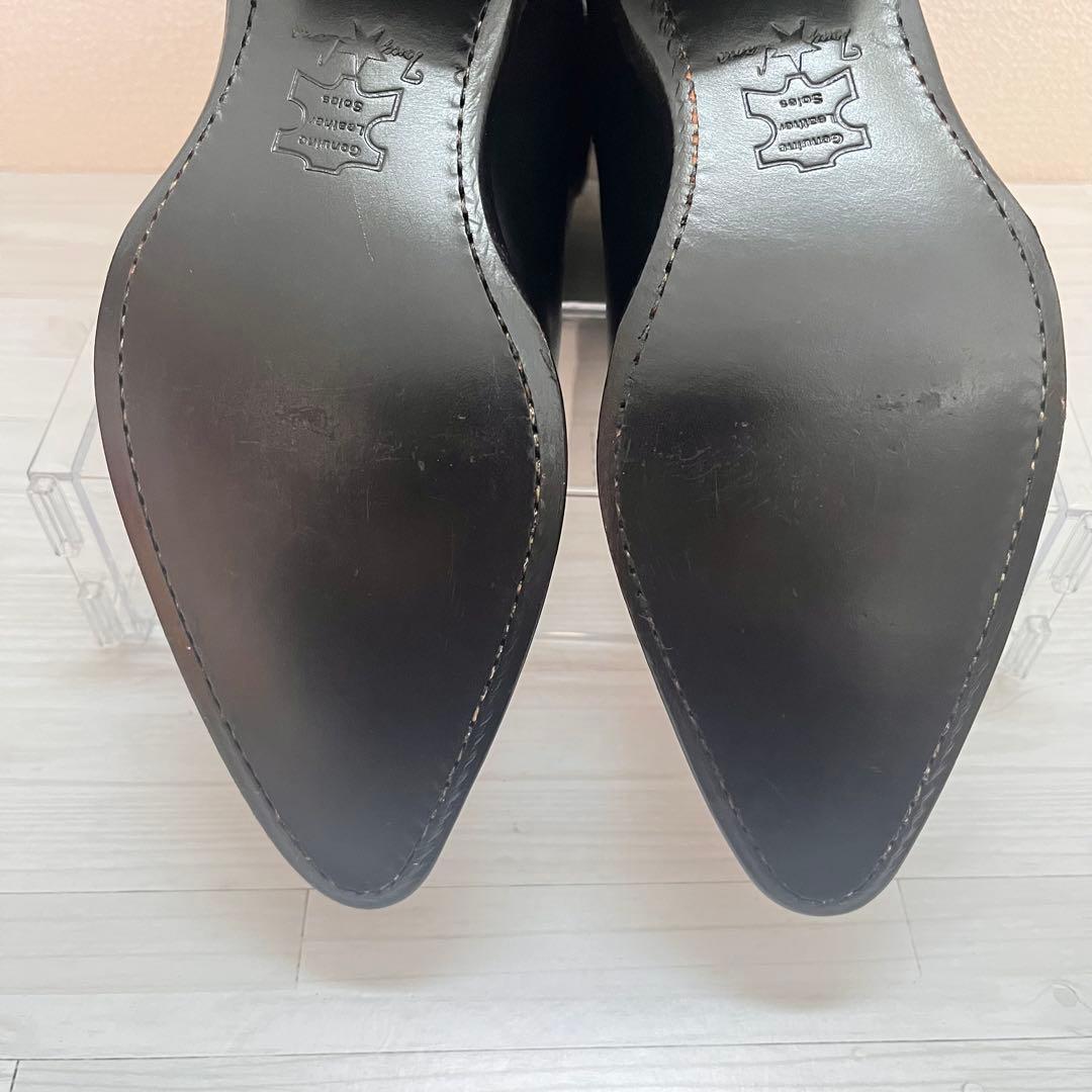 タグ付き✨　Tony Lamaトニーラマ　ウエスタンブーツ　ブラック　レザー