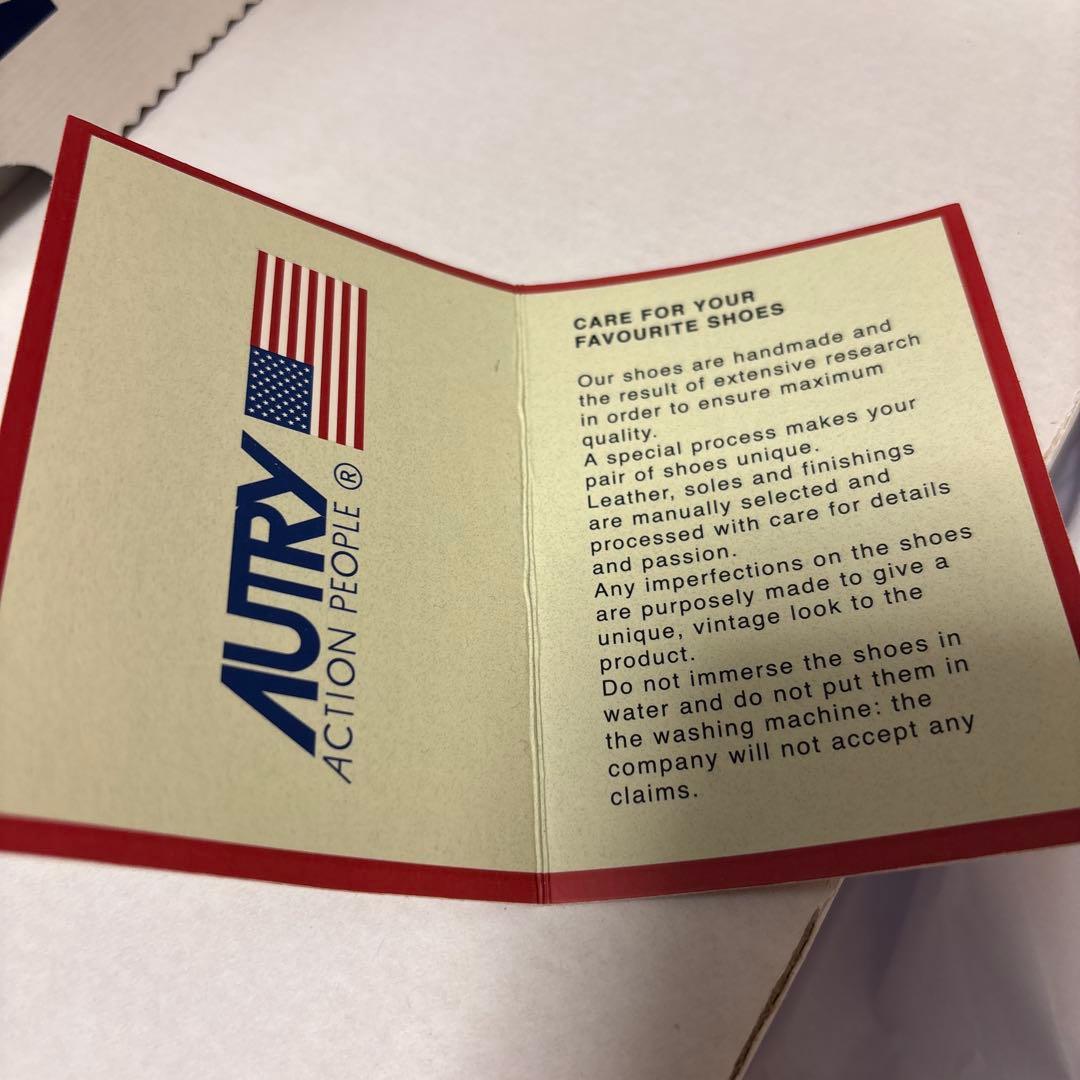 AUTRY ホワイトレザースニーカー　39