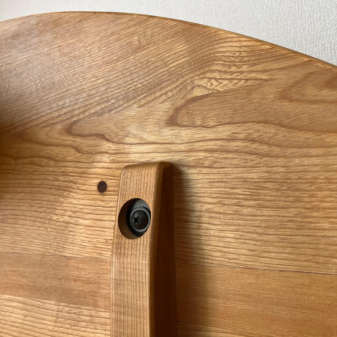 Karimoku カリモク　 国産　無垢　半円テーブル　オイル仕様　半月テーブル