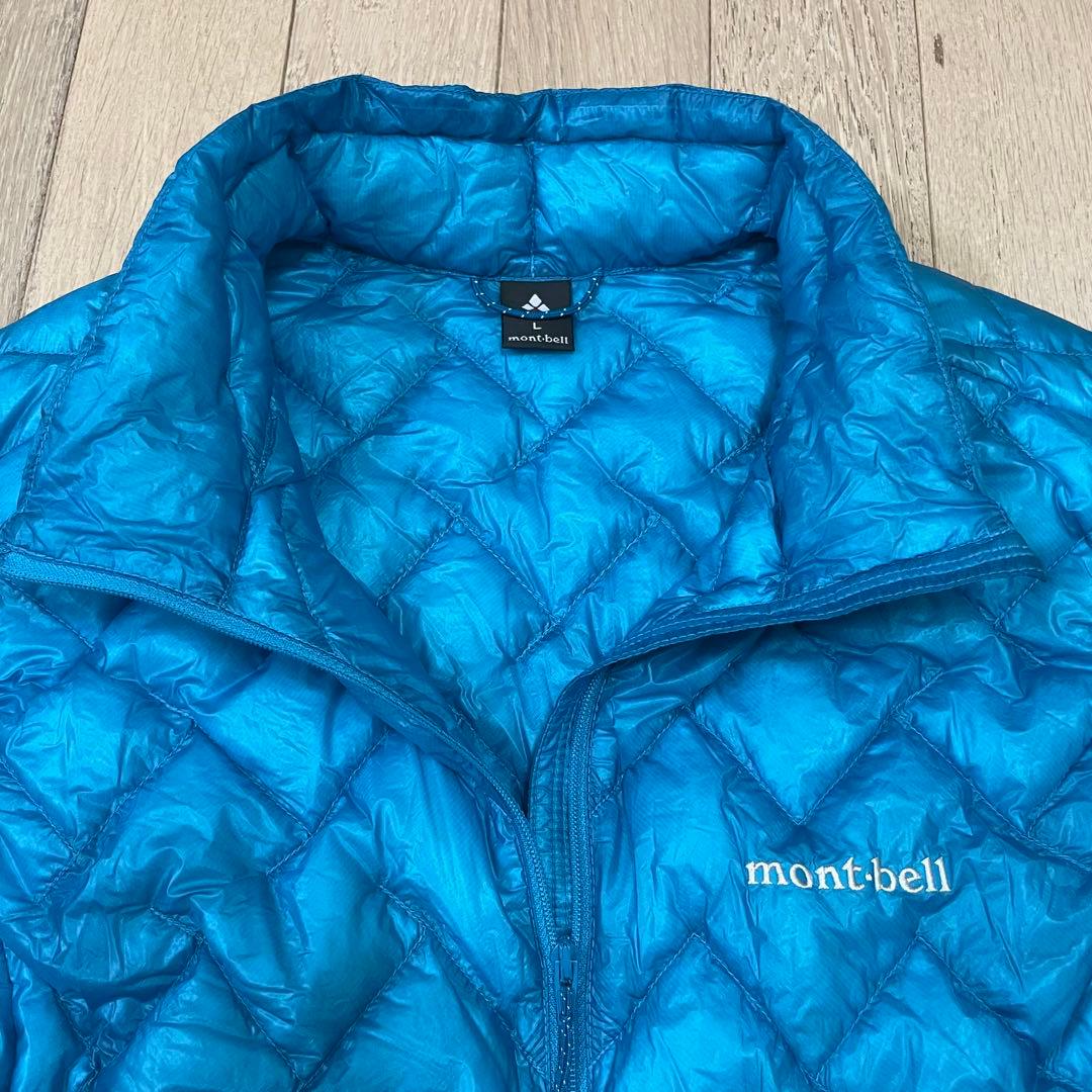 JOG　モンベル　プラズマ1000 ダウン ベスト　レディースL ブルー系