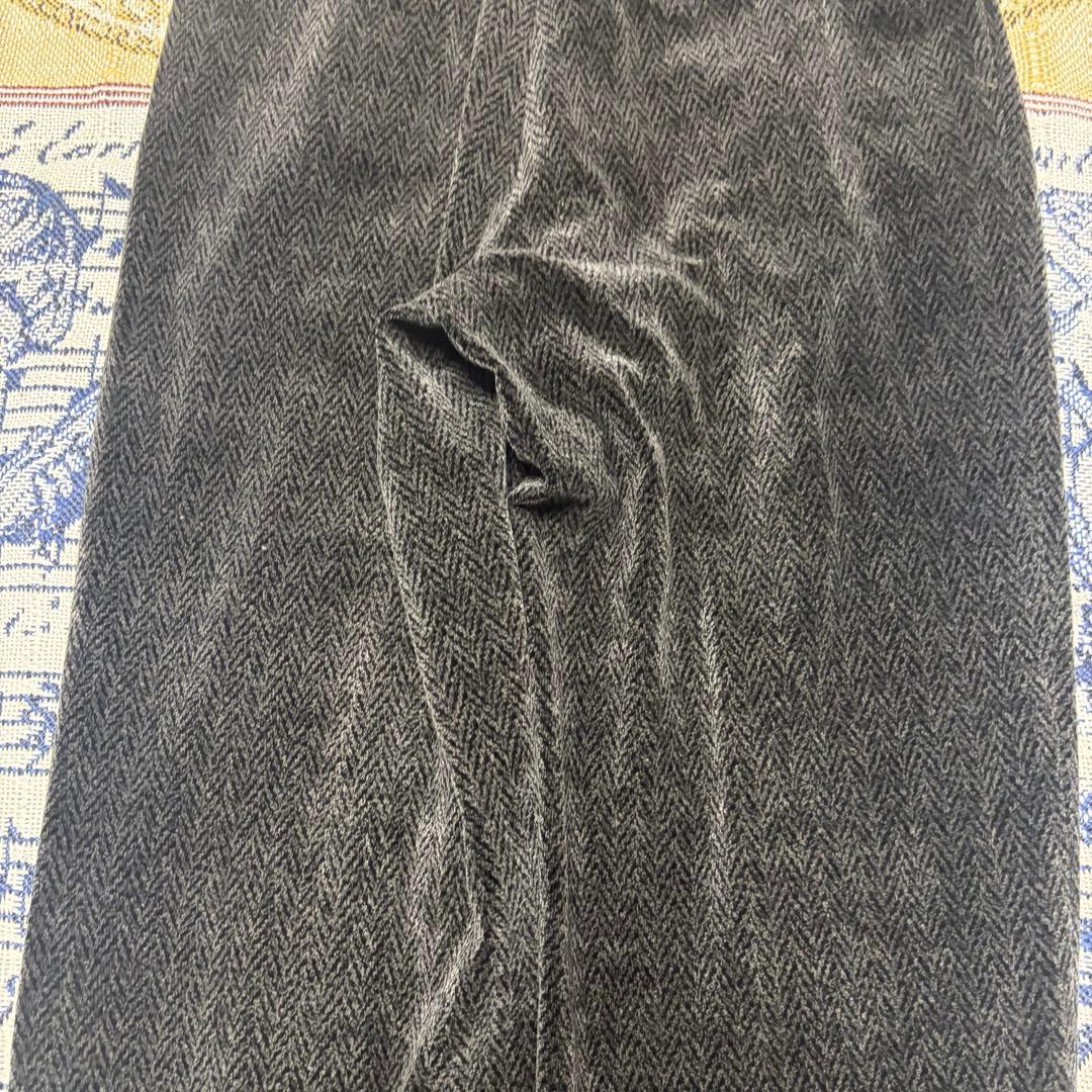 80s ブラックベロア HBT スラックス イタリア製 50s レーヨン ギャバ