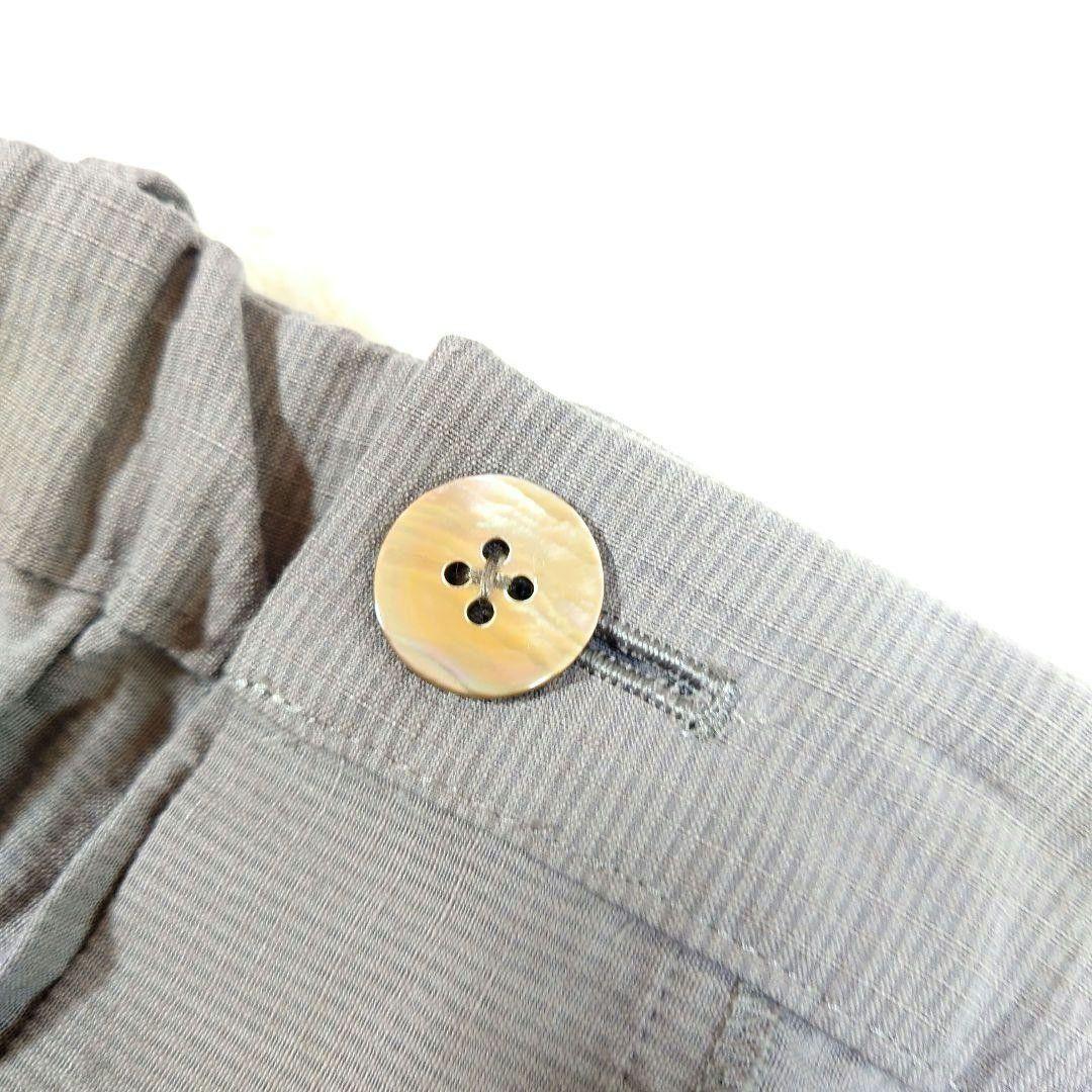 ミナペルホネン サロペット choucho グレー 麻 ストレッチ 日本製 美品