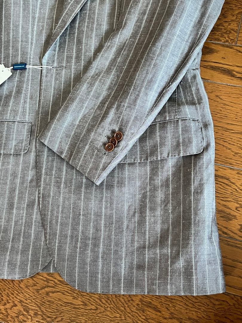 TOMORROWLAND グレー ストライプ スーツ 2つボタン