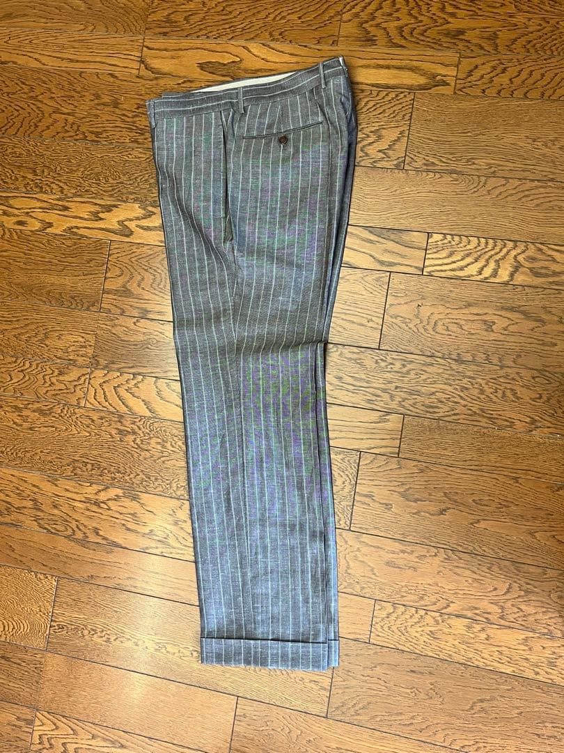 TOMORROWLAND グレー ストライプ スーツ 2つボタン