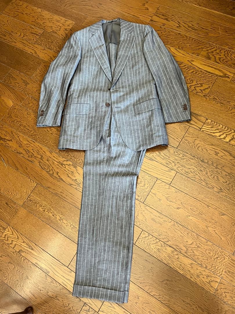 TOMORROWLAND グレー ストライプ スーツ 2つボタン