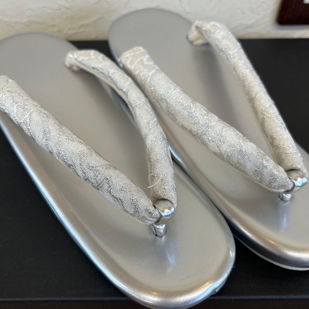 シルバー バッグと草履 セット、成人式