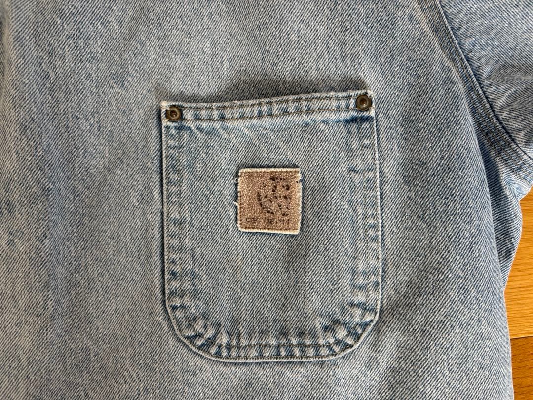 80s 90s Carhartt ミシガンチョアジャケット　デニム　フェード