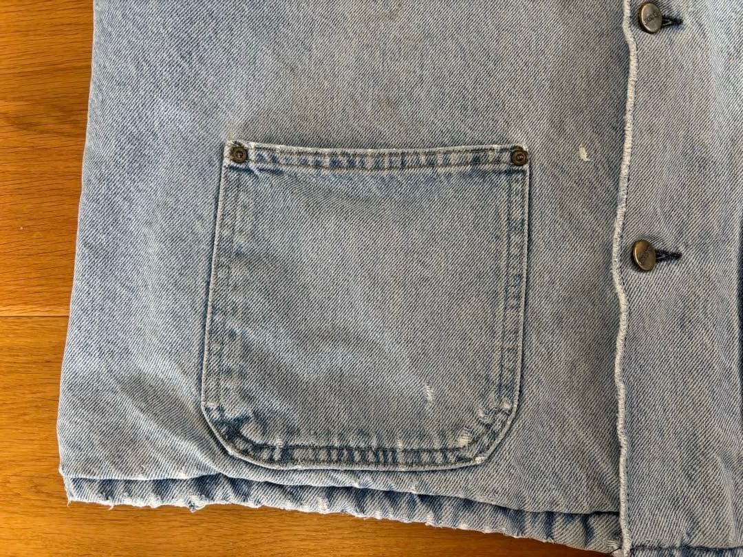 80s 90s Carhartt ミシガンチョアジャケット　デニム　フェード