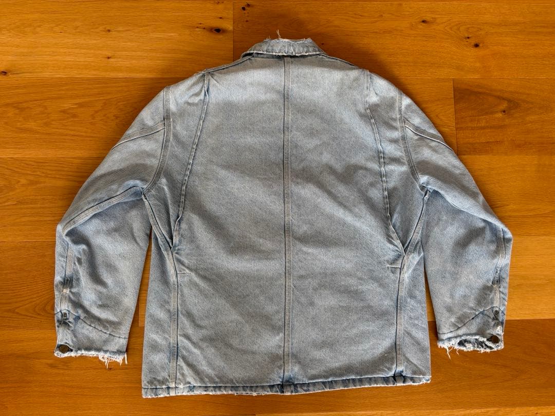 80s 90s Carhartt ミシガンチョアジャケット　デニム　フェード