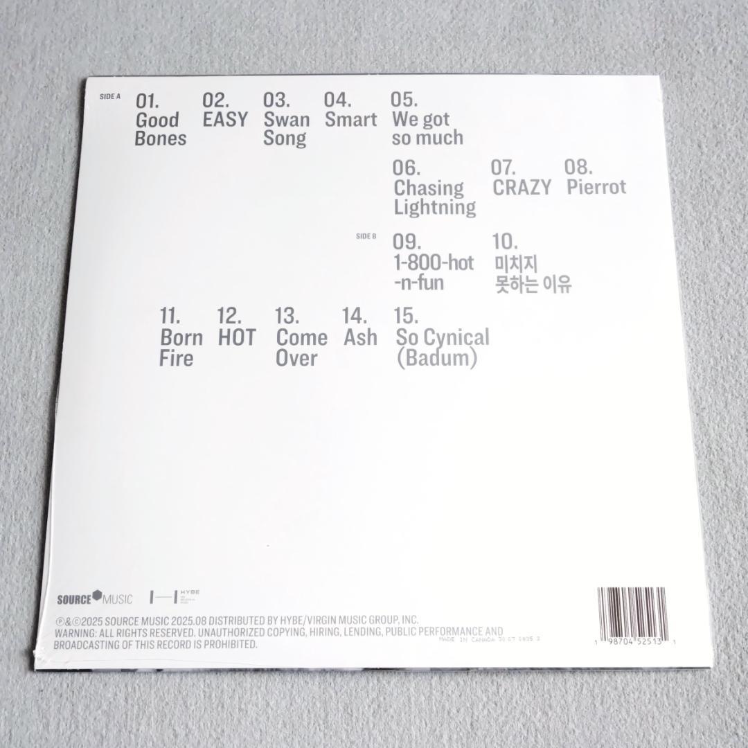 LE SSERAFIM Easy-Crazy-Hot シルヴァー・ホワイト