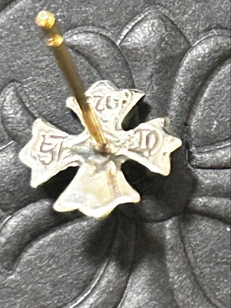 クロス ピアス silver925