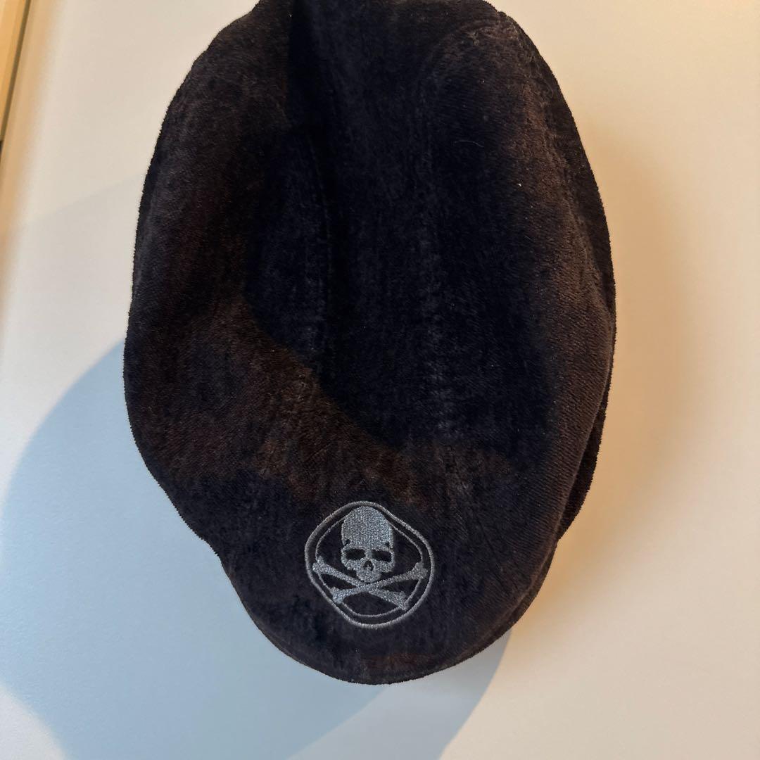 mastermind JAPAN 黒ニット帽 スカルロゴ刺繍