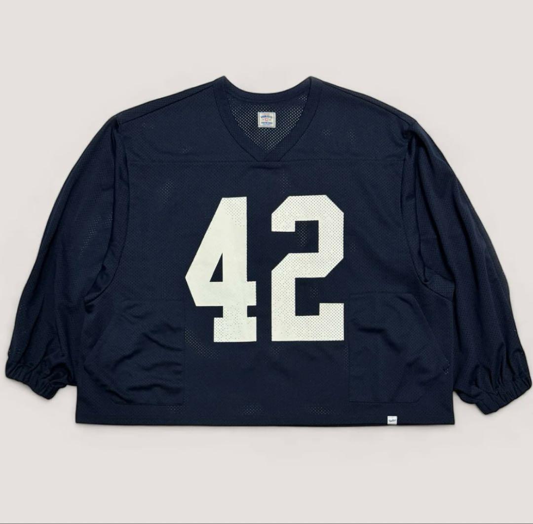 シャツ WOODBLOCK 42 MESH FOOTBALL LS SHIRT