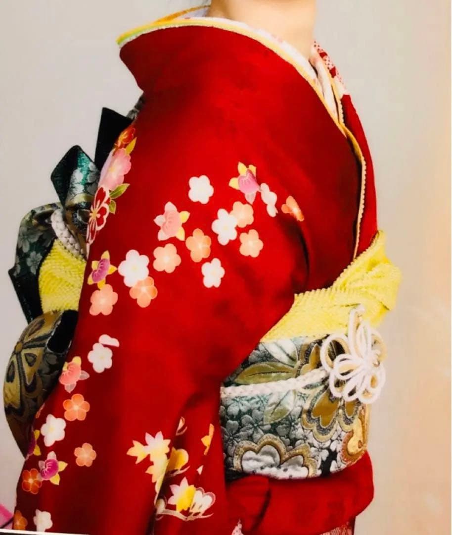 美品 高級　正絹　振袖 フルセット