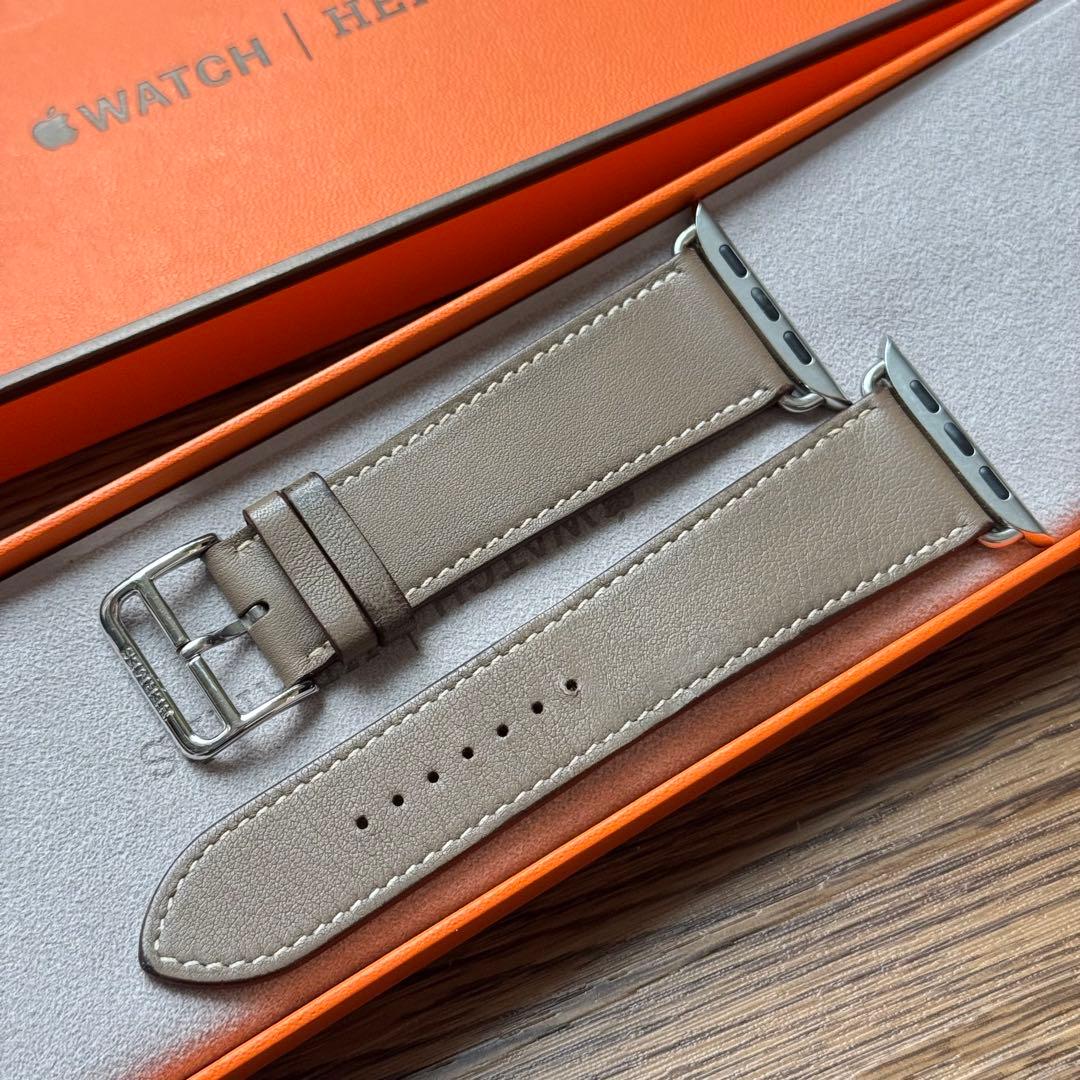 2397 Apple Watch エルメス　エトゥープ　HERMES レザー
