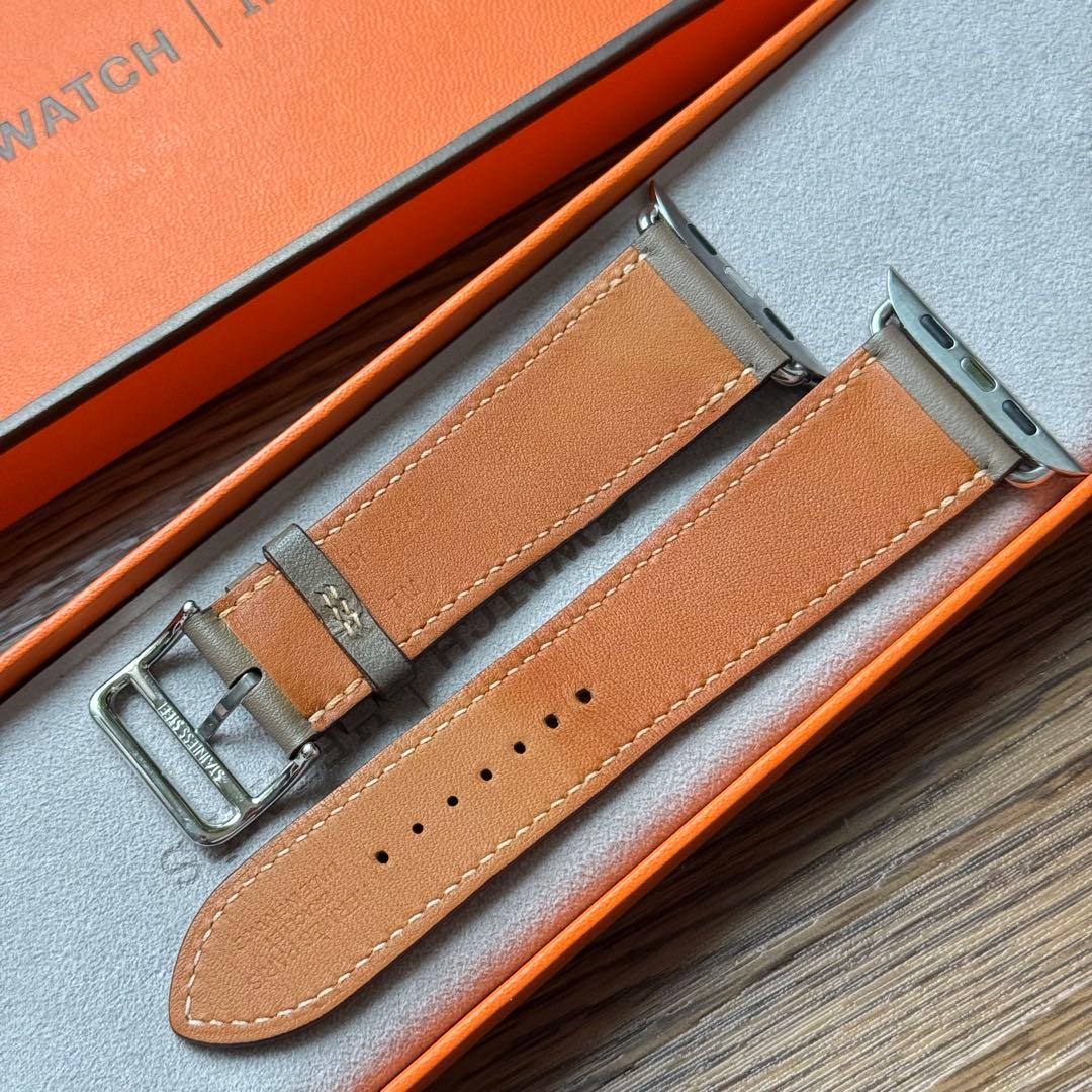 2397 Apple Watch エルメス　エトゥープ　HERMES レザー