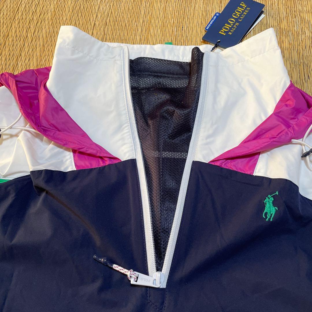 新品タグ付き ポロゴルフ マルチカラー ウェア Sサイズ ハーフジップアップ