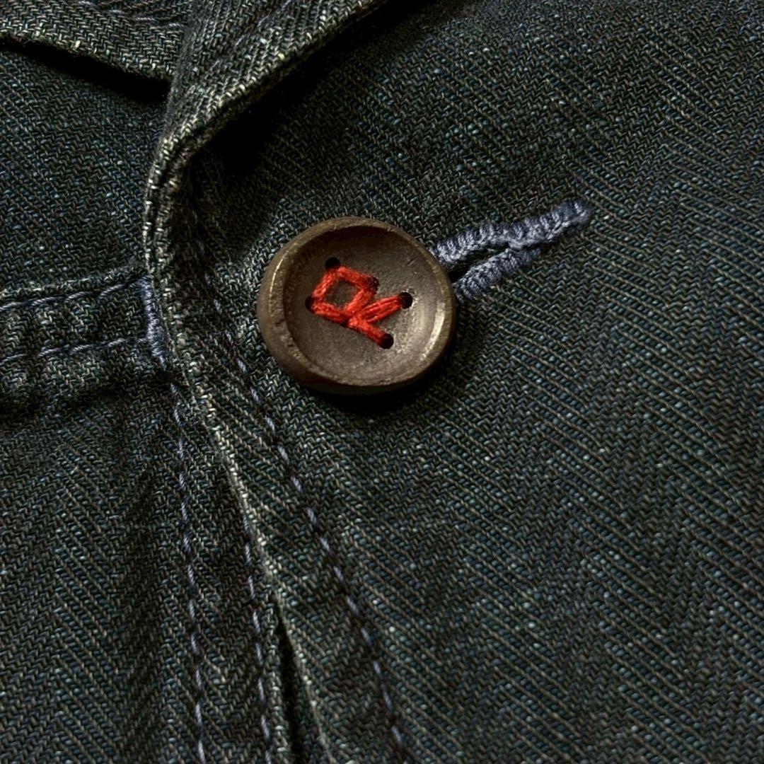 45rpm デニム　テーラードジャケット　インディゴ　アンコン　L相当